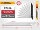 Лезвия для ножа 9мм&nbsp;угол 30° Woodpecker серые 10шт (FD-14) - изображение 6