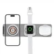 Бездротовий зарядний пристрій Travel MagSafe Charger 3 in 1 для iPhone, Apple Watch, Apple AirPods 15 W / 5 W /2.5 W Білий - зображення 6