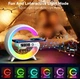 Світильник із бездротовою зарядкою телефону LED Wireless Charging Speaker G63 колонка нічник RGB-підсвічування - зображення 4