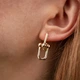 Серьги "Фантазия" в красное золоте с08792 Онікс - изображение 2