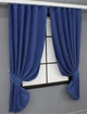 Комплект коротких штор VR-Textil Лен Мешковина № 1376ш Синий 130х170 см 2 шт (35-0124) - изображение 2