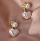 Сережки джекеты бижутерия на каждый день Reina Жемчужинки - изображение 8