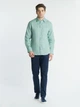 Сорочка чоловіча зелена Arber LINEN SHIRT 1.1 43 зріст 4 зелений (M05.21.34.321) - зображення 2