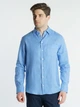 Льняна сорочка чоловіча блакитна Arber LINEN SHIRT 1.1 41 зріст 4 блакитний (M05.10.25.321) - зображення 1