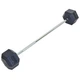 Штанга фіксована пряма гумова Rubber Hexagon Barbell 35кг Record (гриф l-95см) (TA-6230-35) - изображение 1