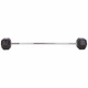 Штанга фіксована пряма гумова Rubber Hexagon Barbell 25кг Record (гриф l-95см) (TA-6230-25) - изображение 2