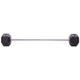 Штанга фіксована пряма гумова Rubber Hexagon Barbell 40кг Record (гриф l-95см) (TA-6230-40) - изображение 2