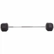 Штанга фіксована пряма гумова Rubber Hexagon Barbell 50кг Record (гриф l-95см) (TA-6230-50) - изображение 2