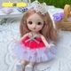 Шарнирная кукла BJD "красное платье" 16см (К312) - изображение 1