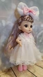 Шарнирная кукла BJD "Зайка" с косичкой 16см (К080) - изображение 2