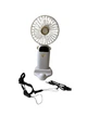Аккумуляторный мини ручной вентилятор Mini Fan Z9 с индикатором заряда на 5 скоростей с подставкой для телефона и ремешком на шею Белый - изображение 1
