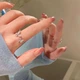 Каблучка Метелик, срібляста - зображення 1