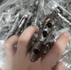 Кольцо-коготь на весь палец серебристое - изображение 3