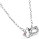 Колье с подвеской двойной Hello Kitty серебристое - изображение 2