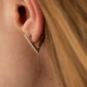 Серебряные серьги "Треугольники" 902-01273 Онікс - изображение 6
