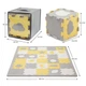 Килимок-пазл Kinderkraft Luno shapes 3D з пінопласту Mint, 5902533919321 - зображення 13