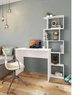 Стіл письмовий Furnigrade СП-5 білий 161,6x127x45 - зображення 1