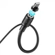 Кабель HOCO Lightning магнітний Sereno magnetic charging cable X52 1m 2,4A Black - зображення 5