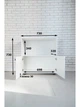Комод Furnigrade КМ - 5 белый 730х730х320 - изображение 3