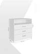 Комод Furnigrade КМ -2 белый 750х770х330 - изображение 4