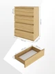 Комод Furnigrade КМ-3 тахо 550х330х800 - зображення 4