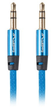 Кабель Lanberg Premium mini-jack 3.5мм - mini-jack 3.5мм 3 м Blue (CA-MJMJ-10CU-0030-BL) - зображення 2