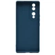 Чехол Fiji Style для Honor 70 силикон бампер с защитой блока камер синий - изображение 2
