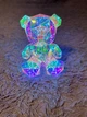 Нічник кришталевий ведмедик LED світильник 3D ведмідь 25 см - зображення 2