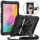 Чехол Carbon Armor Cover Tablet на Samsung Galaxy Tab A (T510/T515) 10.1" / защитный чехол для планшета с ремешком в комплекте / (черный) - изображение 1