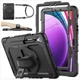 Чехол Carbon Armor Cover Tablet на Samsung Galaxy Tab S9 FE (10.9") / защитный чехол для планшета с ремешком в комплекте / (черный) - изображение 1