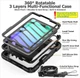 Чехол Carbon Armor Cover Tablet на Apple iPad Mini 6 (8.3") / защитный чехол для планшета с ремешком в комплекте / (черный) - изображение 3