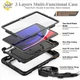 Чехол Carbon Armor Cover Tablet на Samsung Galaxy Tab S9 FE (10.9") / защитный чехол для планшета с ремешком в комплекте / (черный) - изображение 7