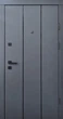 Входная дверь Qdoors Премиум Вертикаль - АК 950*2050 мм Антрацит/Грей софт - изображение 1
