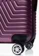 Пластиковый чемодан на колесах средний размер 70L GD Polo 60k001 medium лиловый - изображение 3