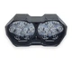 Светодиодная фара Moto 18 LED 30W двойная овальная для мотоцикла, мопеда, скутера. Белый свет (05607) - изображение 2
