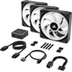 Набір вентиляторів Corsair iCUE Link QX120 RGB PWM PC Fans Starter Kit with iCUE Link System Hub (CO-9051002-WW) - зображення 8