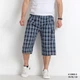 Бриджи шорты Ao Long мужские Клетка большие размеры , Синий, XXXL - изображение 1