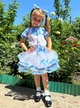 Костюм український р.80-116 біло-блакитний (Ku008) - зображення 1