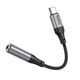 Аудіокабель Hoco LS36 Type-C AUX 3,5 mm female 12 см Black (6942007608886) - зображення 2