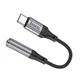 Аудіокабель Hoco LS36 Type-C AUX 3,5 mm female 12 см Black (6942007608886) - зображення 3
