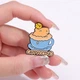 Значок (пин) BROCHE брошь бижутерия Животные Капибара Cappyccino BRGV114292 - изображение 3