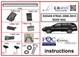 Перемычки на рейлинги под ключ WingBar V1 (2 шт) Черные для Nissan X-trail T31 2007-2014 гг - изображение 2