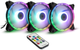 Набір вентиляторів Argus RS-07 RGB 3x120 мм (4260455646161) - зображення 1