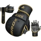 Рукавиці для ММА RDX F6 KARA Matte Golden Plus S/M + КАПА В ПОДАРУНОК - зображення 2
