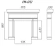 Портал камина Aristocrat Decor 1175x980x220 мм. для декоративного каміну(FN_012) - изображение 3
