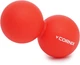 Массажный мяч Cornix XR-0112 Lacrosse DuoBall 6.3 х 12.6 см Красный - изображение 6