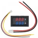 Вольтметр Амперметр цифровий DC 0 100Vх10А 0,28 Red Blue - зображення 1
