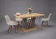 Стіл обідній розкладний Torino 140(180)x80 Блеквуд Ячмінний / Графіт Intarsio - зображення 12
