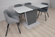 Стол обеденный раскладной Cosmo Grey 110(145)x68 см Графит / Серый Камень Intarsio - изображение 6