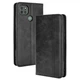 Чехол-книжка Deexe Retro Style для Motorola Moto G9 Power - Black - изображение 1